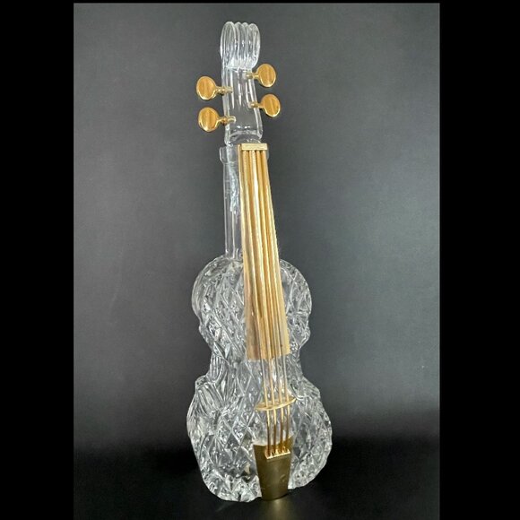Rare Mid to Late 20th Century Glass Double Bass Decanter England - Picture 2 of 6